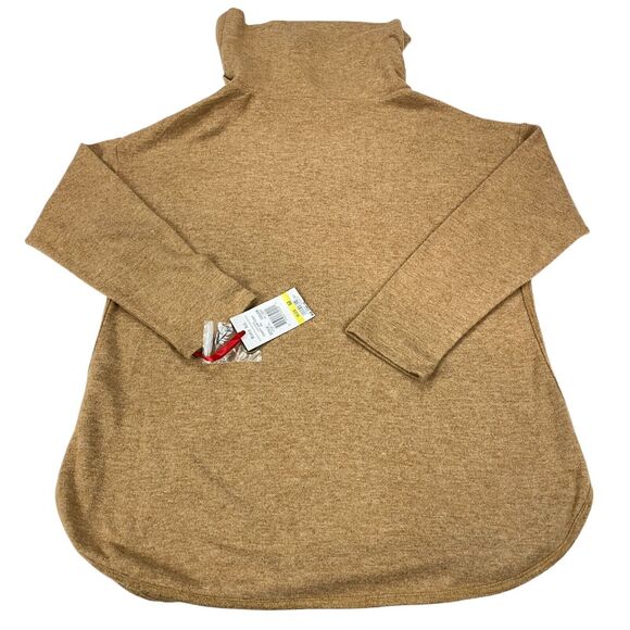 Ruby RD Comfy and Cozy Sweater Women's Medium Brown Cowl Neck Pullover - Picture 2 of 12